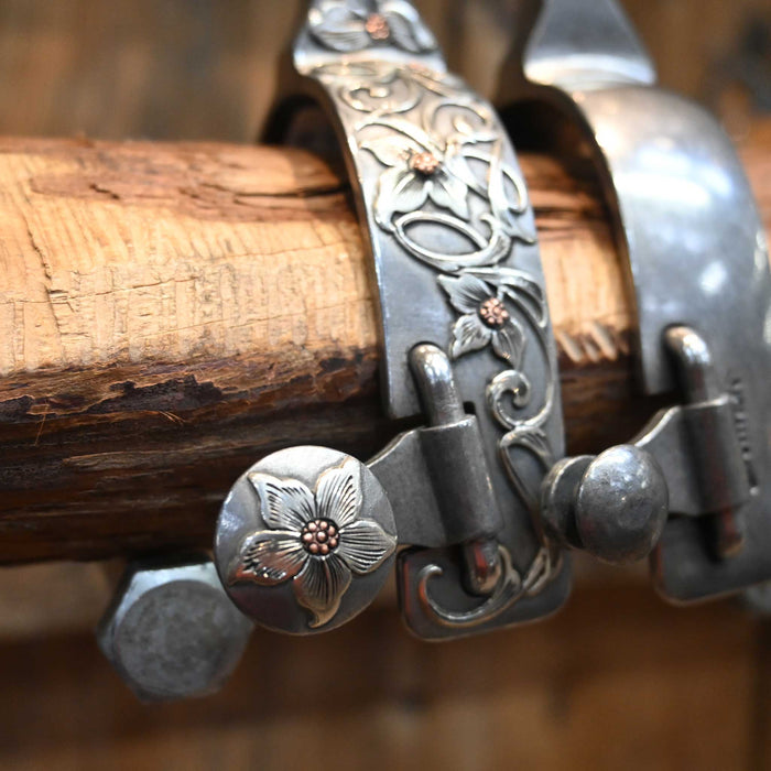 B. Anthony Lady's Silver Mounted 9pt. Spurs