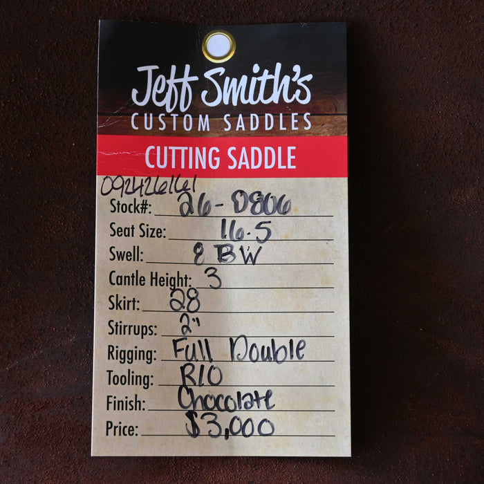 16.5" JEFF SMITH BUSTER WELCH RANCH CUTTER SADDLE