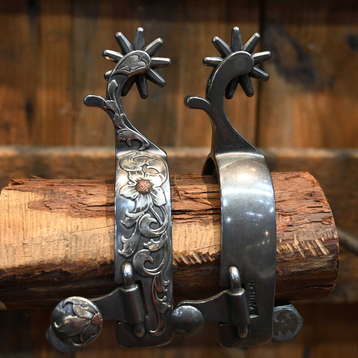 B. Anthony Lady's Silver Mounted 9pt. Spurs