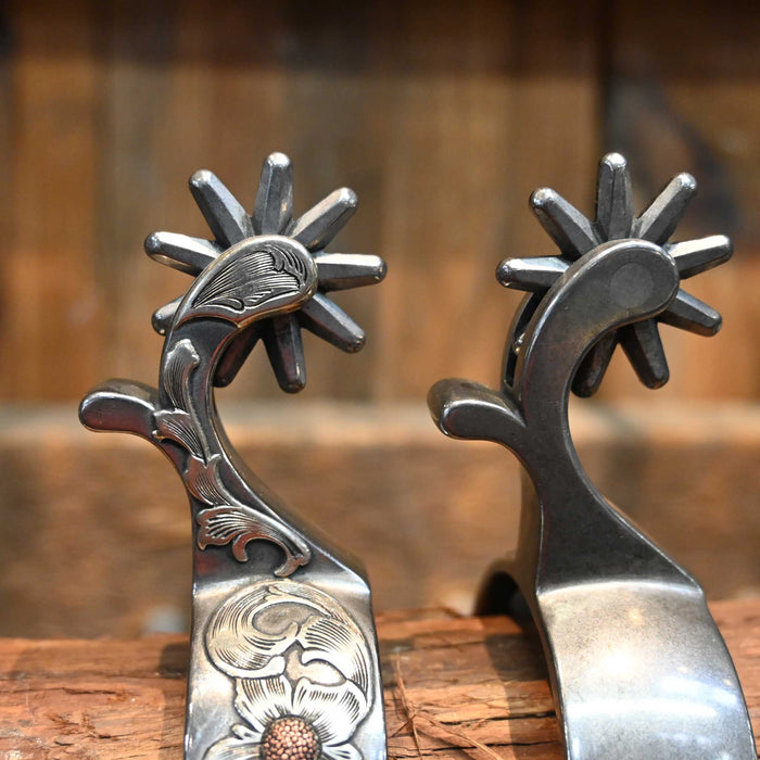 B. Anthony Lady's Silver Mounted 9pt. Spurs