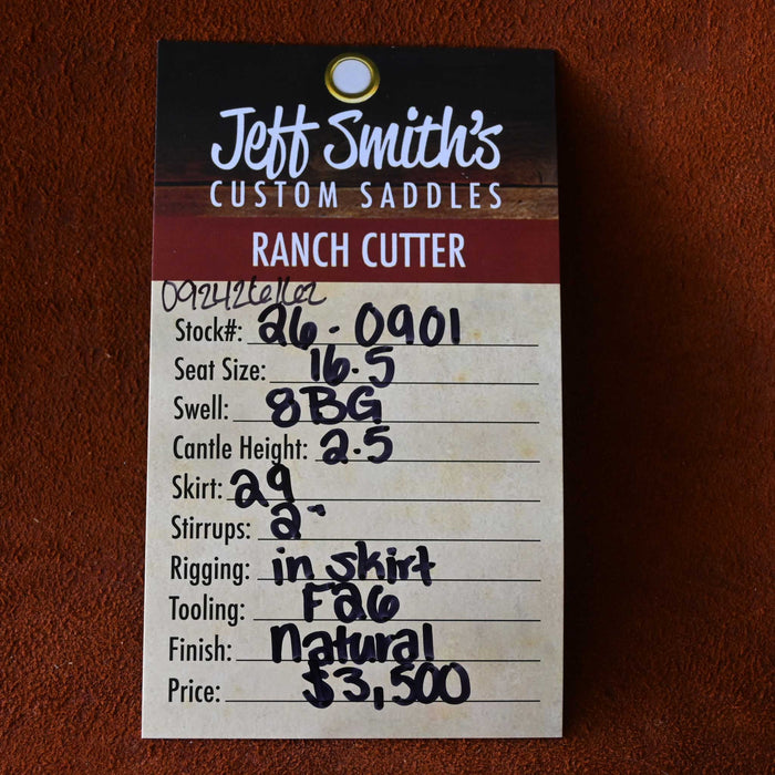 16.5" JEFF SMITH BEAU GALYEAN RANCH CUTTER SADDLE