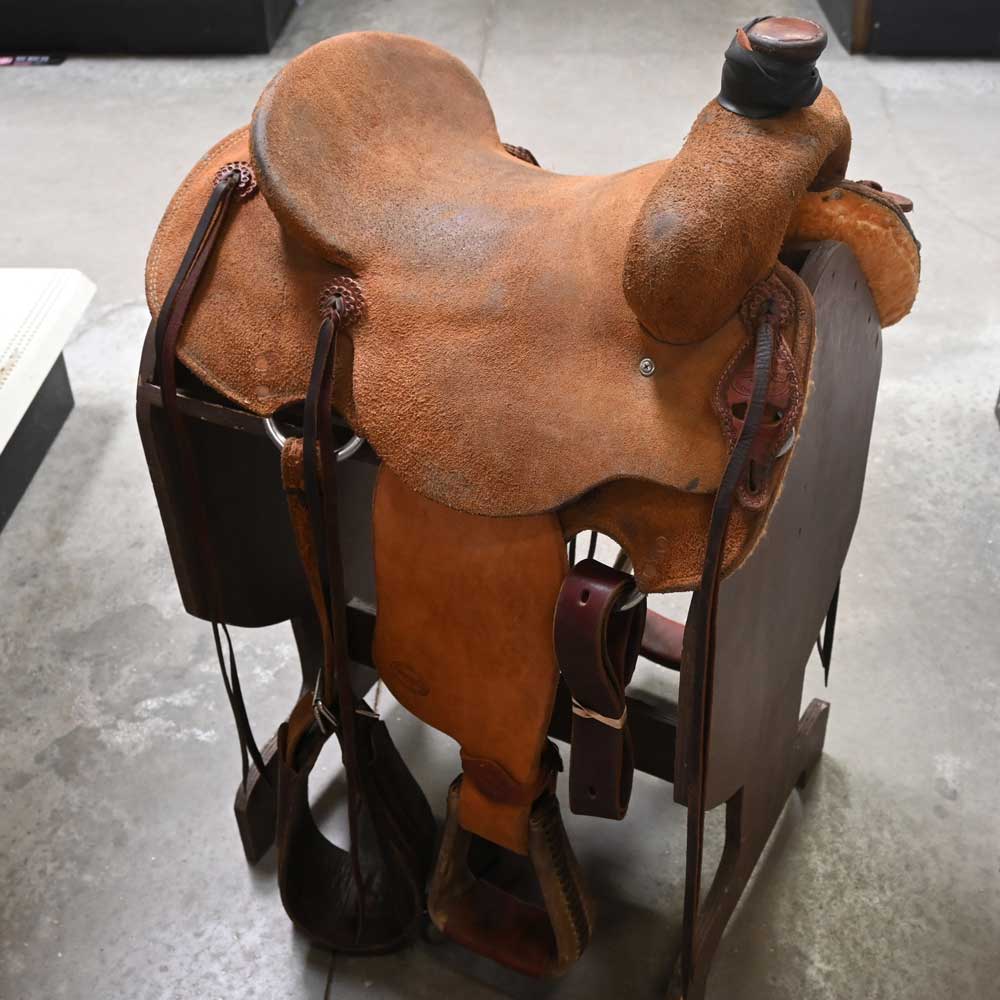 15" USED TESKEY'S STRIP DOWN RANCH SADDLE Saddles TESKEY'S SADDLERY LLC   