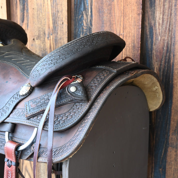 15" USED COATS TEAM ROPING SADDLE