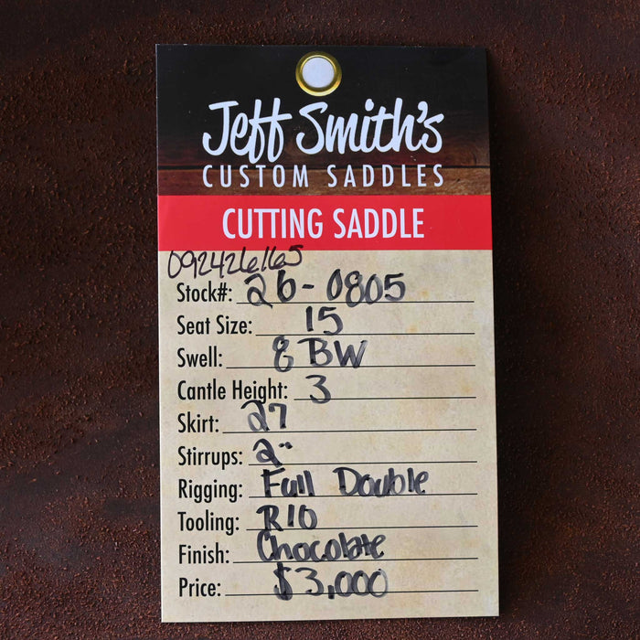 15" JEFF SMITH BUSTER WELCH CUTTING SADDLE