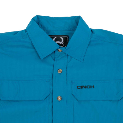 Cinch Men's Arenaflex Teal Button Down Shirt MEN - Clothing - Shirts - Long Sleeve Cinch