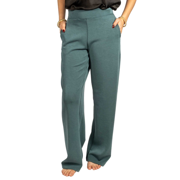 Victoria Hunter Green Wide Leg Pants