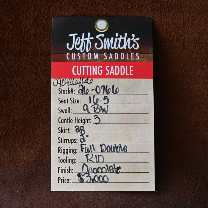16.5" JEFF SMITH BUSTER WELCH CUTTING SADDLE Saddles - New Jeff Smith