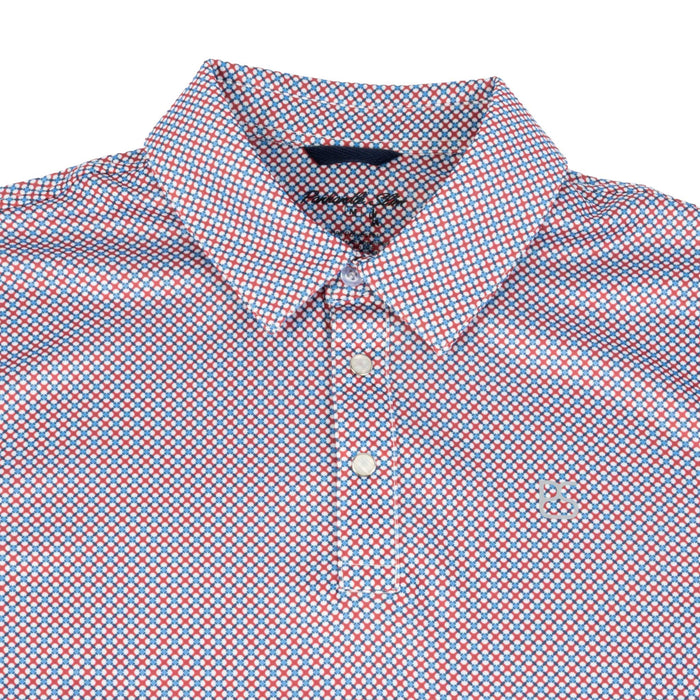 Panhandle Slim Men's Pearl Snap Geo Print Polo Shirt MEN - Clothing - Shirts - Short Sleeve Panhandle