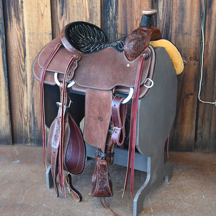 14.5" TESKEY'S TEAM ROPING SADDLE Saddles - New Teskey's Saddlery