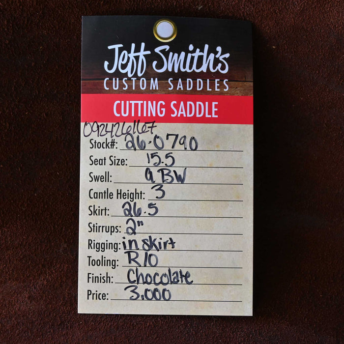 15.5" JEFF SMITH BUSTER WELCH CUTTING SADDLE
