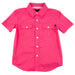 Rock & Roll Denim Boy's Tek Solid Hot Pink Pearl Snap Shirt KIDS - Boys - Clothing - Shirts - Short Sleeve Shirts Panhandle