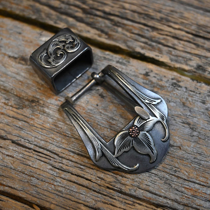 B. Anthony 3/4" 2pc. Silver Mounted Buckle 270