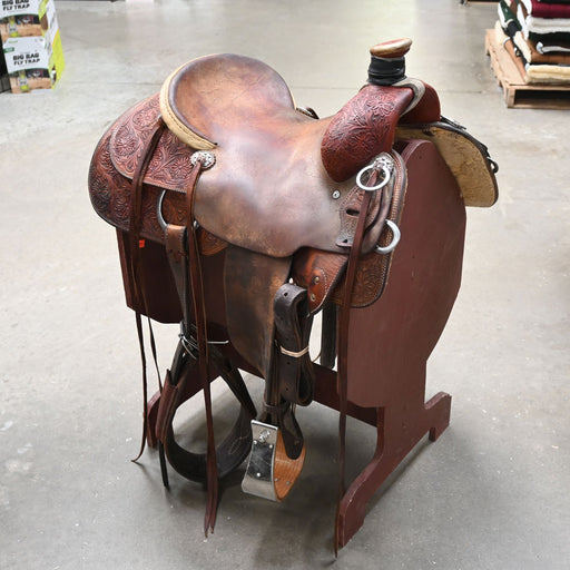 15.5" USED TAD SANDERS RANCH SADDLE Saddles - Used Tad Sanders