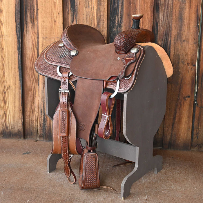 15" TESKEY'S TEAM ROPING SADDLE