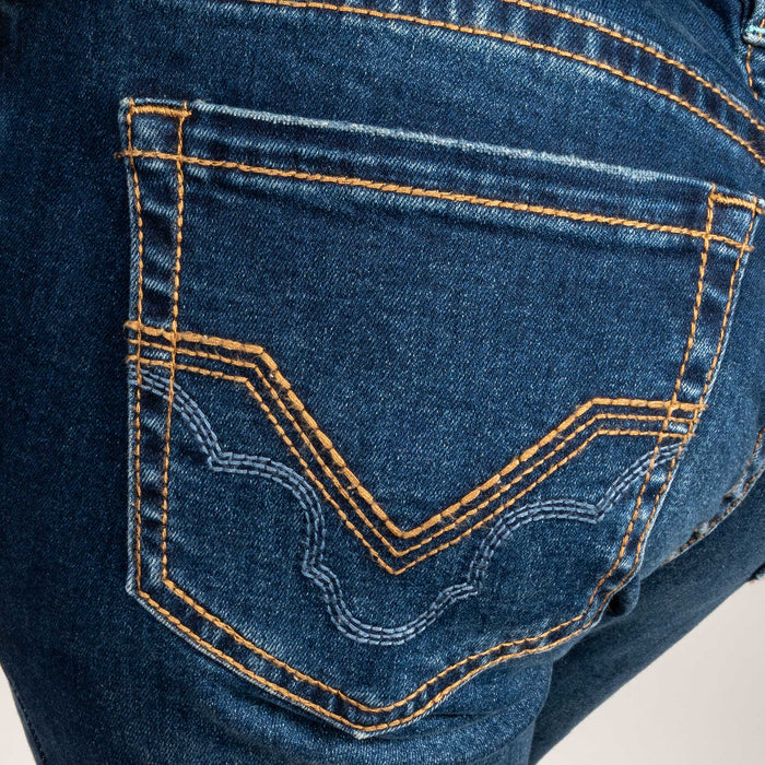 Rock & Roll Denim Women's Mid Rise Signature Pocket Bootcut Jean