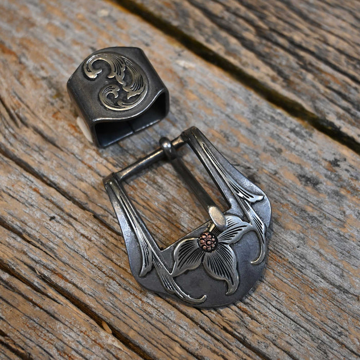 B. Anthony 3/4" 2pc. Silver Mounted Buckle 280