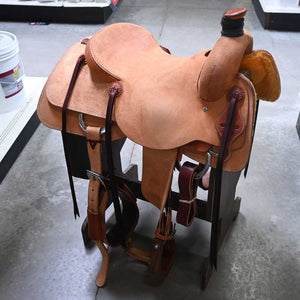 16.5" USED JEFF SMITH ROPING SADDLE