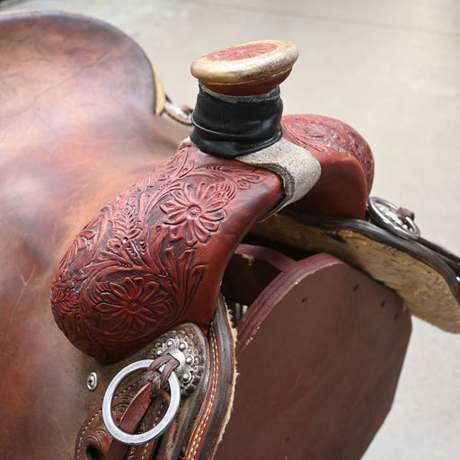 15.5" USED TAD SANDERS RANCH SADDLE Saddles - Used Tad Sanders