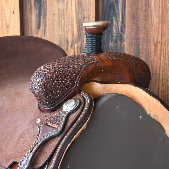 15" TESKEY'S TEAM ROPING SADDLE