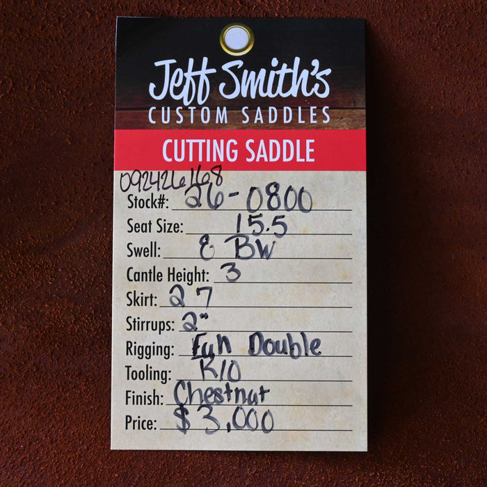 15.5" JEFF SMITH BUSTER WELCH CUTTING SADDLE