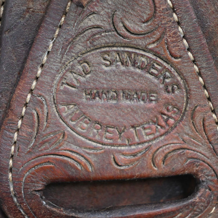 15.5" USED TAD SANDERS RANCH SADDLE Saddles - Used Tad Sanders