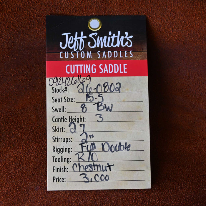 15.5" JEFF SMITH BUSTER WELCH CUTTING SADDLE