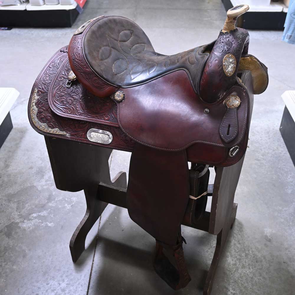 15" USED CIRCLE Y REINING SADDLE