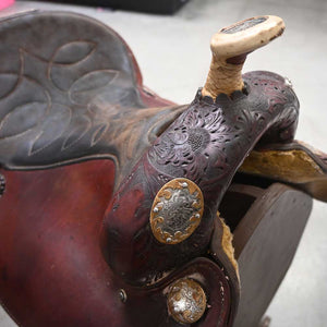 15" USED CIRCLE Y REINING SADDLE