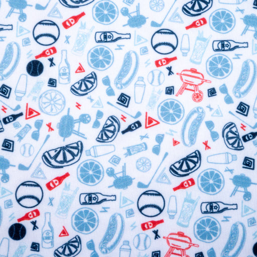 Flag & Anthem Men's Chester Americana Summer BBQ Print Polo Shirt MEN - Clothing - Shirts - Short Sleeve Flag And Anthem