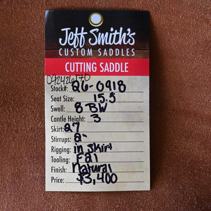 15.5" JEFF SMITH BUSTER WELCH CUTTING SADDLE