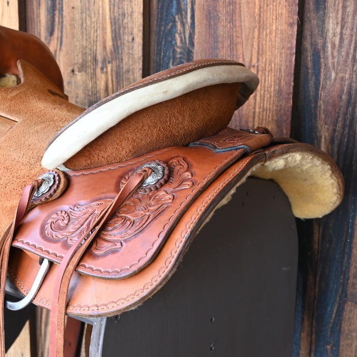 15.5" USED D.L. MAYFIELD RANCH SADDLE