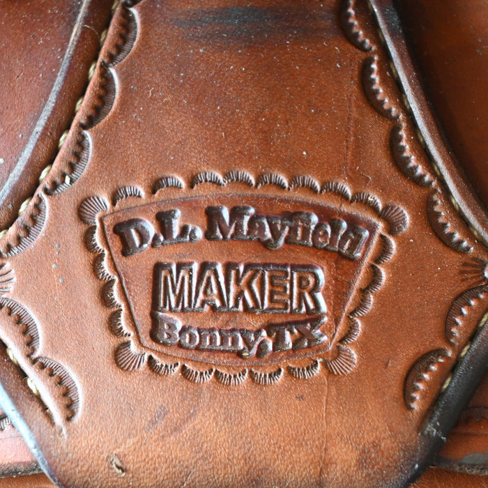 15.5" USED D.L. MAYFIELD RANCH SADDLE