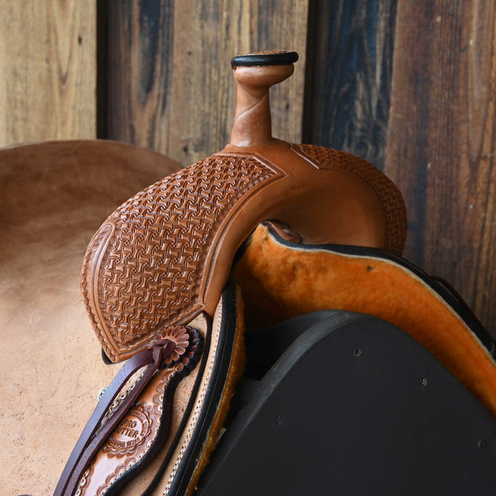 14" TESKEY'S PRO CUTTER RANCH CUTTER SADDLE