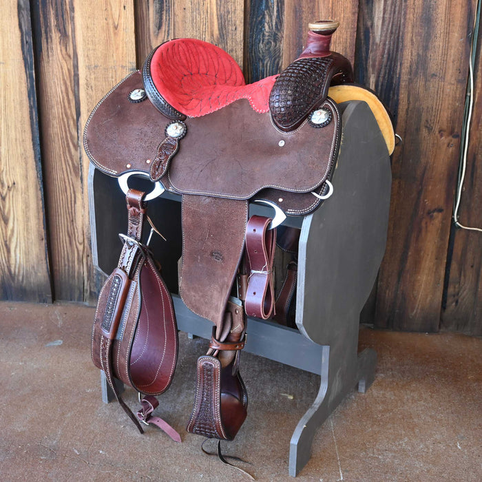 13" TESKEY'S CALF ROPING SADDLE Saddles - New Teskey's Saddlery