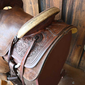 15.5" USED NRS ROPING SADDLE