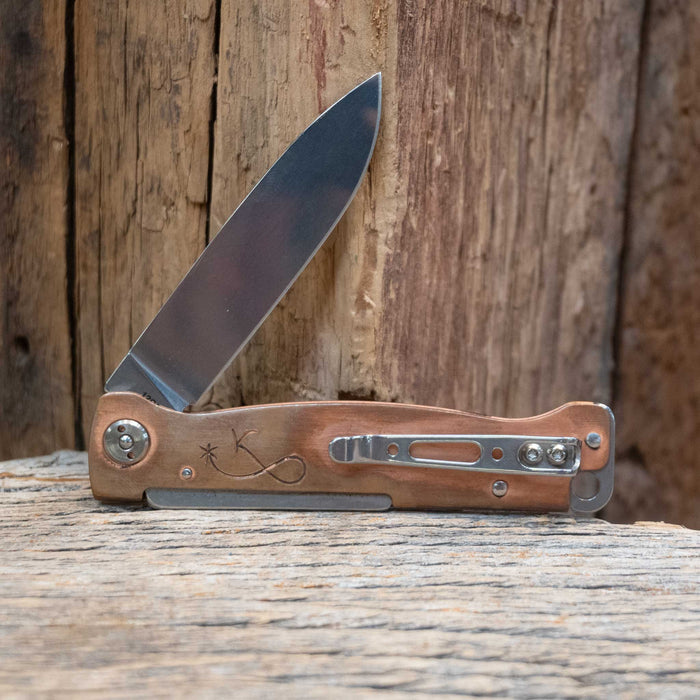 Kamphaus Copper Engraved Boker Pocket Knife