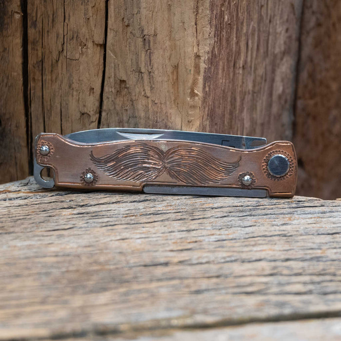 Kamphaus Copper Engraved Boker Pocket Knife