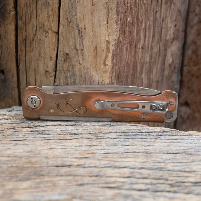 Kamphaus Copper Engraved Boker Pocket Knife