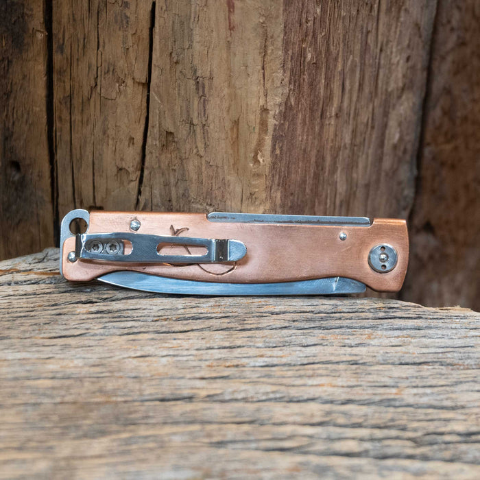 Kamphaus Copper Engraved Boker Pocket Knife
