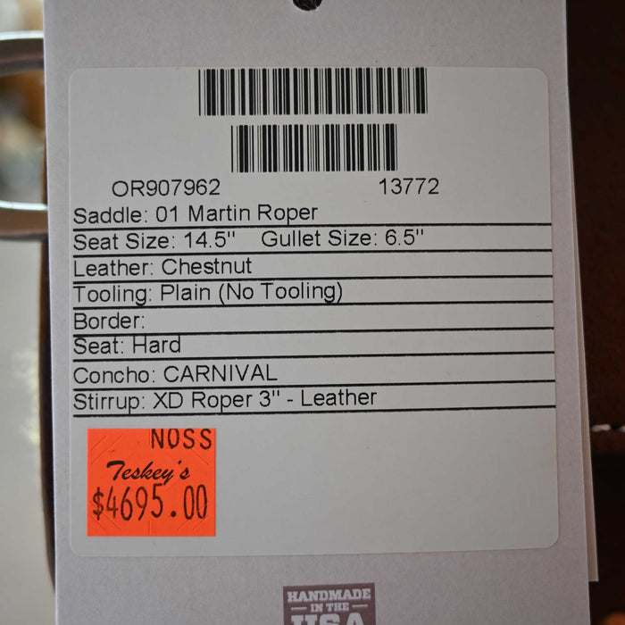 14.5" MARTIN TEAM ROPING SADDLE