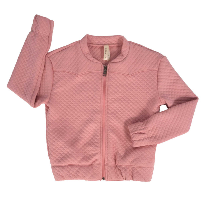 Roper Girl's Pink Quilted Poly Box Jacket