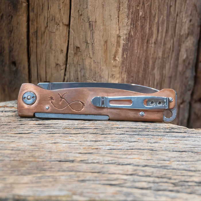 Kamphaus Copper Engraved Boker Pocket Knife
