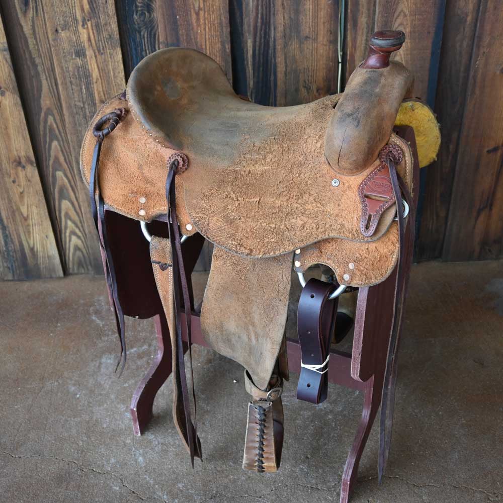 16.5" USED TESKEY'S STRIP DOWN RANCH SADDLE