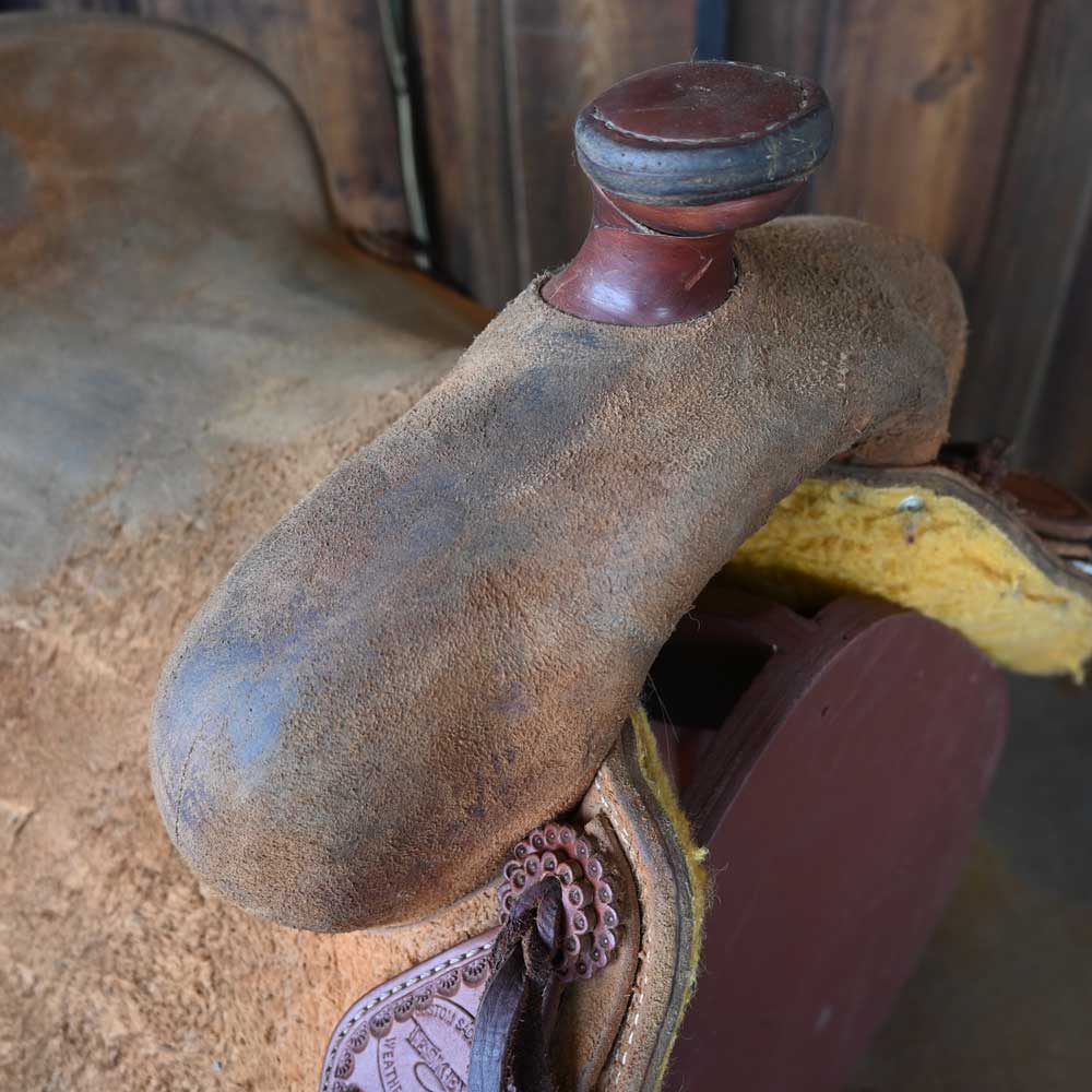 16.5" USED TESKEY'S STRIP DOWN RANCH SADDLE