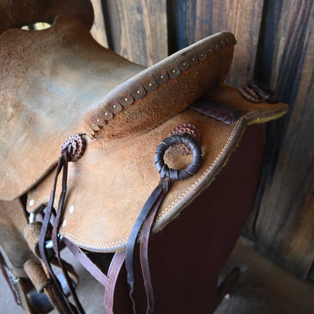 16.5" USED TESKEY'S STRIP DOWN RANCH SADDLE
