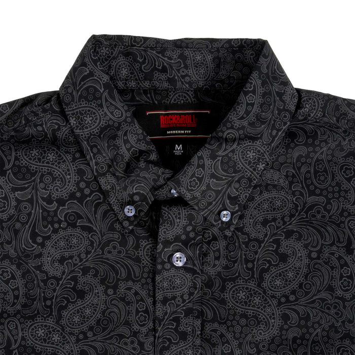 Rock & Roll Denim Men's Paisley Button Down Shirt