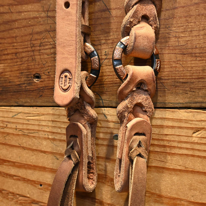 Joe Hipp Split Ear Leather Headstall w/Teskey's Hardware
