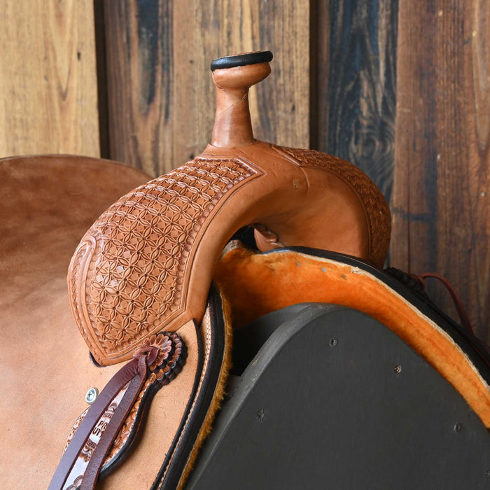 14" TESKEY'S PRO CUTTER RANCH CUTTER SADDLE