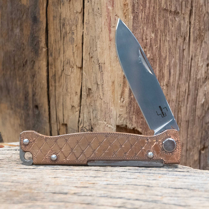Kamphaus Copper Engraved Boker Pocket Knife