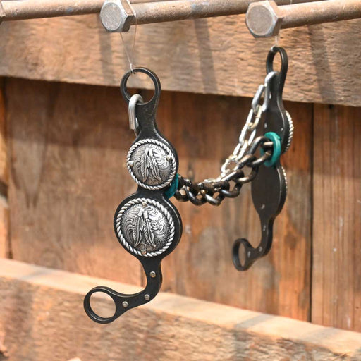 Paul Petska Silver Feather Chain Bit Tack - Bits Paul Petska